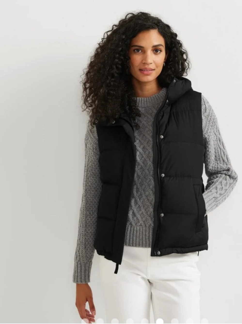 Eddie Bauer Women’s Black  Ketchum Short Hooded  Down Vest 650 NWT Size XS